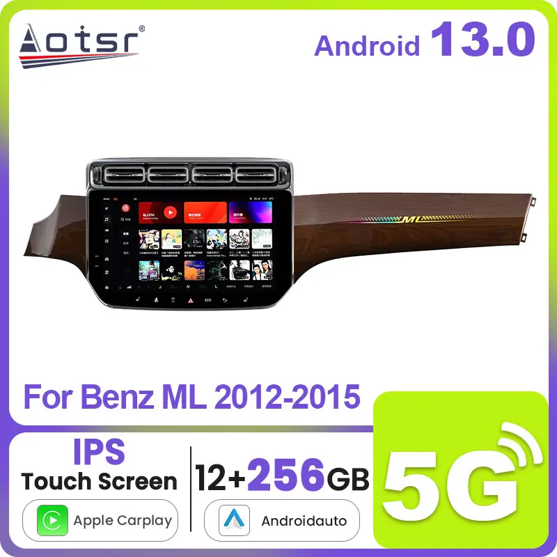 

13,3 "Android 13,0 для Benz ML 2012-2015 автомобильное радио, мультимедийный плеер, автомобильный DVD стерео головное устройство, аудио GPS Navinc