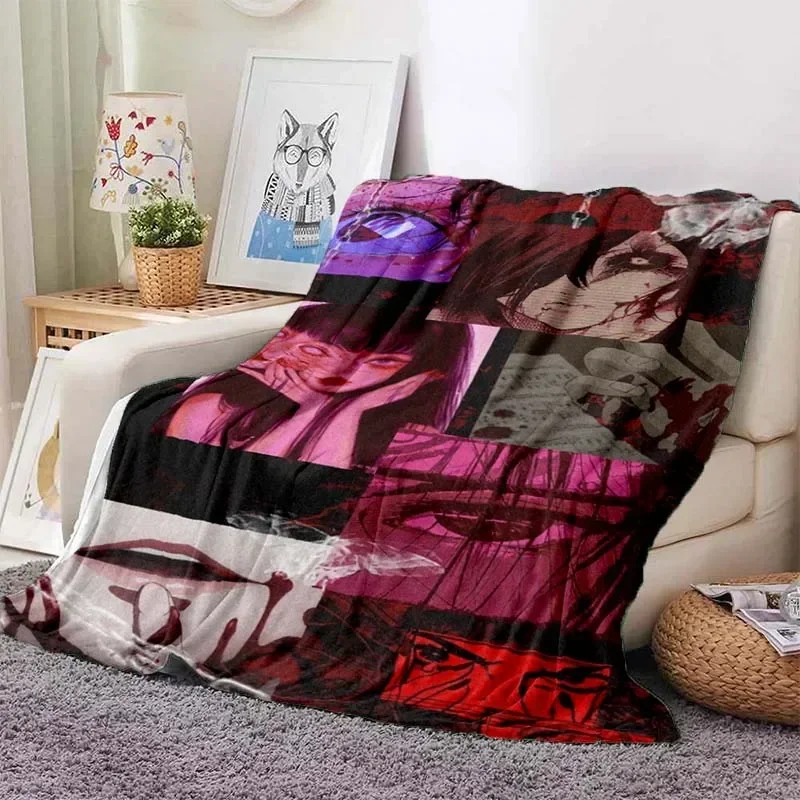 بطانية رمي دافئة للأطفال ، بطانية جرافيك ، طباعة ثلاثية الأبعاد ، جونجي يتو ، تومي كواكامي ، نمط شبح ، سرير ، أريكة ، تنزهة ، ديكور منزلي ، طفل #4