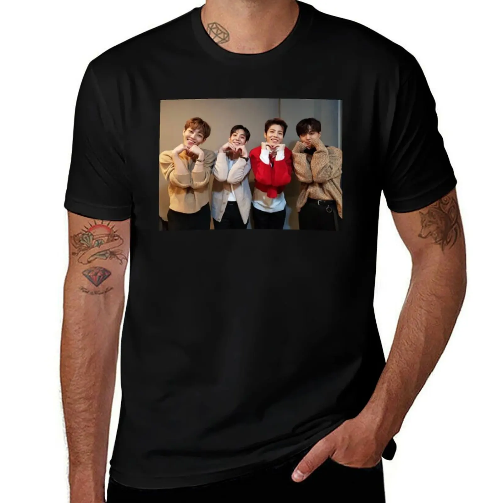 The Rose Premium Scoop T-Shirt Casual Loose Fit Short Sleeve T-Shirt
