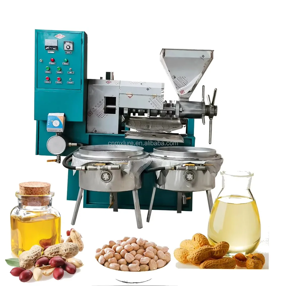 100 kilograms of edible oil per hour Maker Cold and hot press Oil press Peanut press