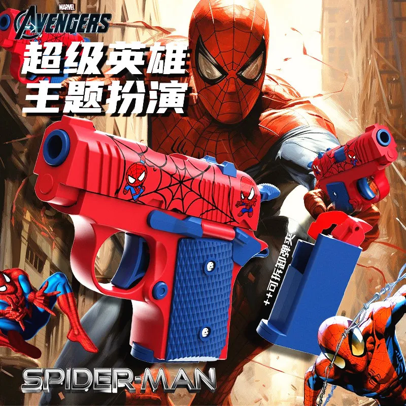 Spider-Man Hulk Iron Man Anime periférico desmontable zanahoria arma modelo personalizado juguete para aliviar el estrés para niños regalo de vacaciones