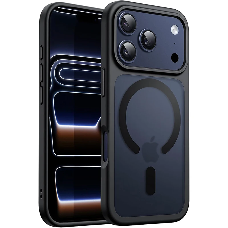 Magnetische Hülle für Magsafe iPhone 17 Pro Max Air 16E 16E 15 Plus 14 13 12 11 Mag Safe Translucent Matte Phone Cover Zubehör