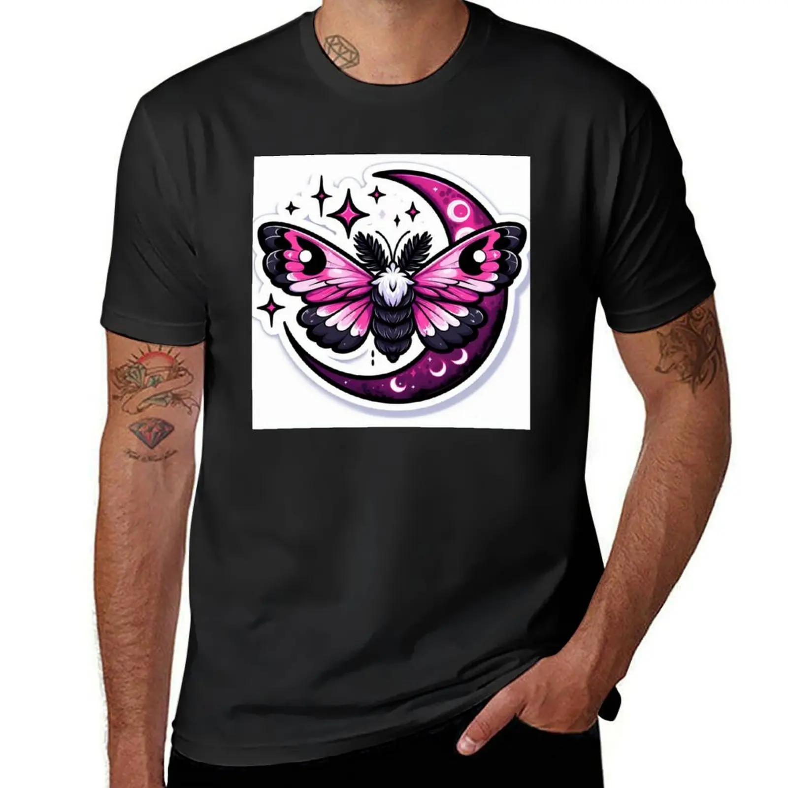 Moon moth T-Shirt new edition heavyweights mens workout shirts