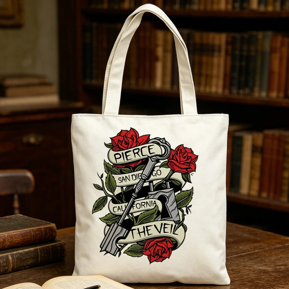 Pierce the Veil tote bag sac cabas foldable bolsas de tela einkaufstasche woman