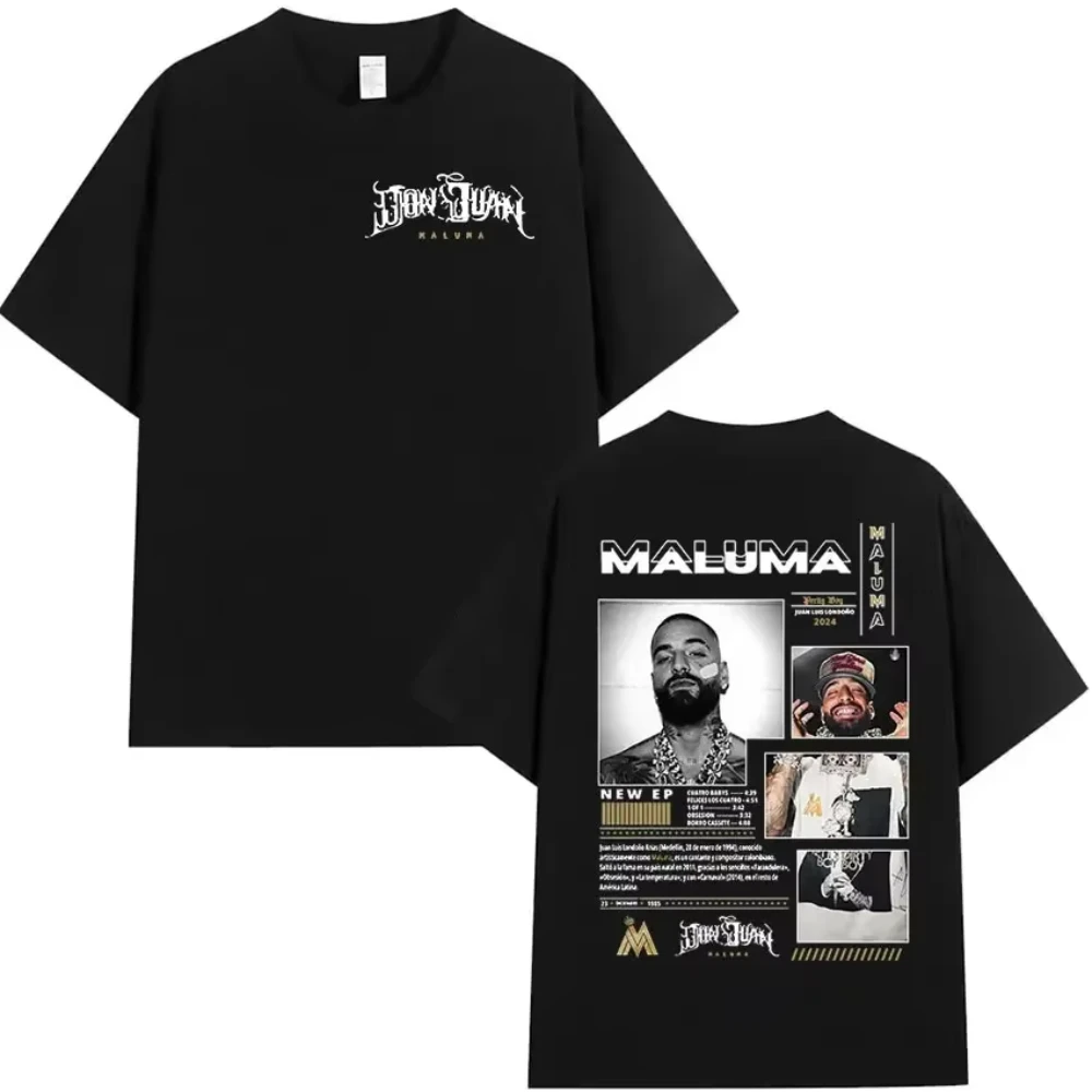 

Rapper MALUMA Album Graphic Print T Shirt Hip Hop Retro Style Short Sleeve Cotton T-shirt Fashion Women Tees Men Streetwear