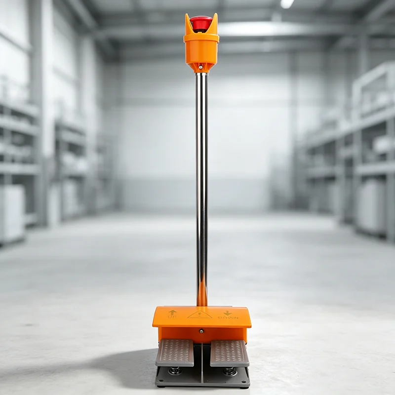 SYFT-807 DOUBLE FOOT SWITCH WITH EMERGENCY STOP LEVER Foot-operated Anti-slip Aluminum Anti-bending Push Button Shearing Machine