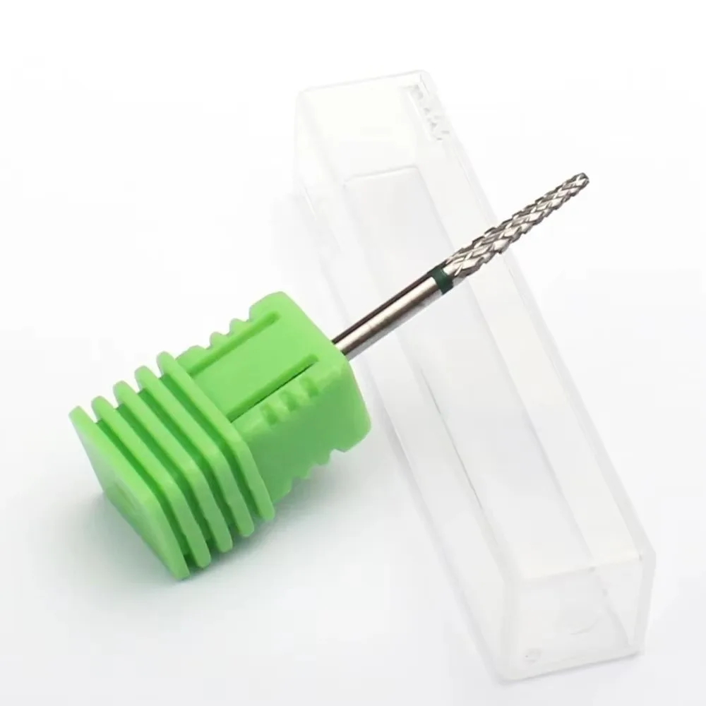 耐久性のあるフライスカッター超硬ネイルドリルビット超硬材料切断電気マニキュアドリルジェルネイルポリッシュリムーバー