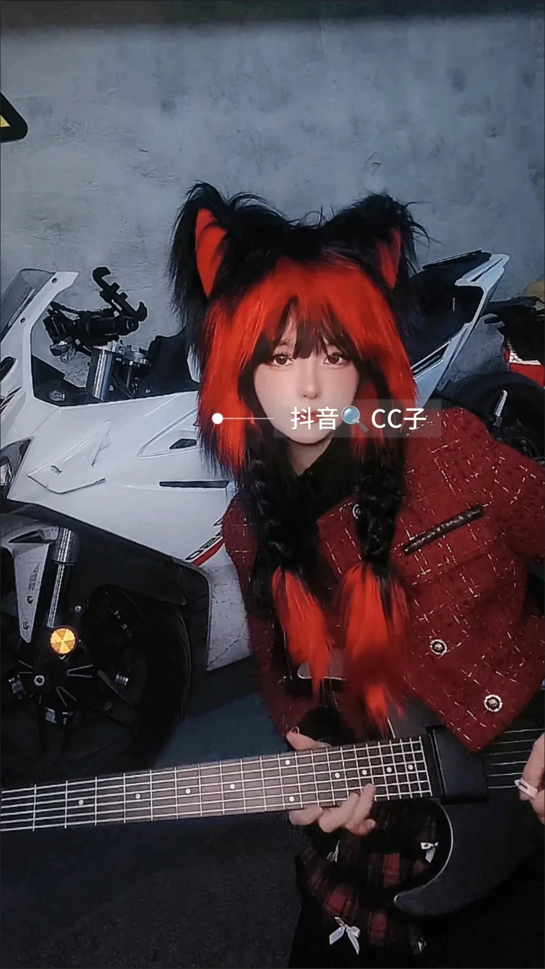 Anime Cute Cat Ear Cap y2k Anime Cosplay Surrounding Ear Cap Autumn Winter Versatile Long Plush Warm Cap