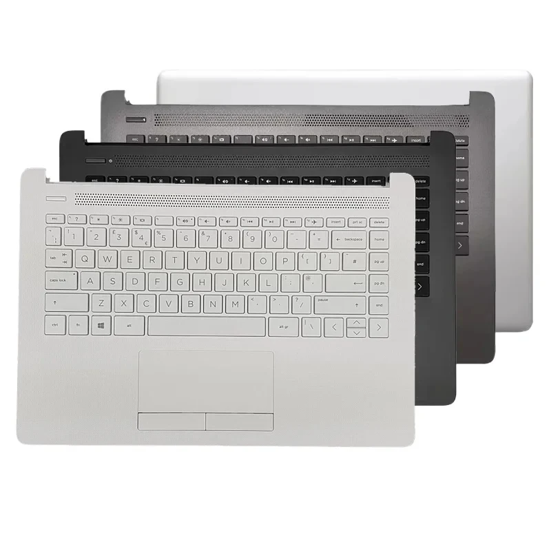 New keyboard for HP 14-CK CM DG CY 14Q-CS TPN-I131 laptops, palm rest keyboard replacement parts