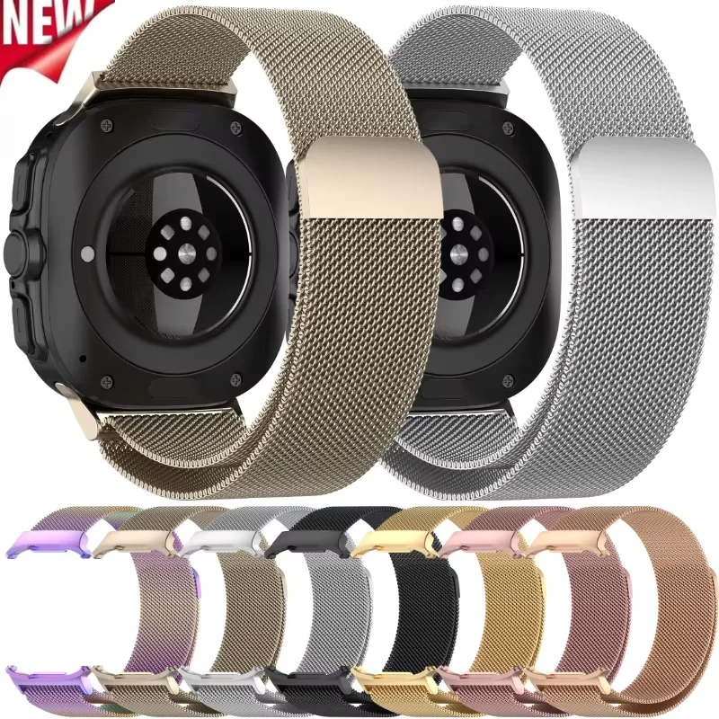 Magnetisches Milanese-Loop-Armband für Samsung Galaxy Watch Ultra 2025, 47 mm, Metallband, Galaxy Watch 8–7, Ultra47 mm, bequemes Armband