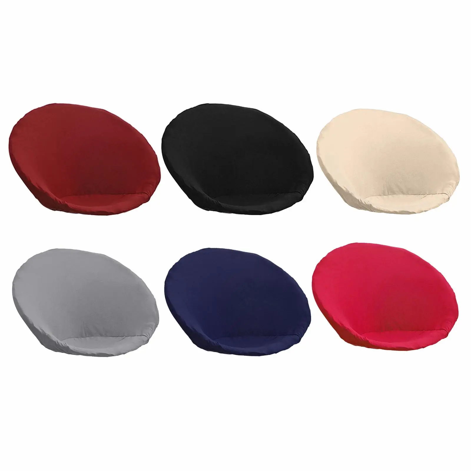 Dustproof Soft Chair Slipcover High Elastic Round Saucer Chair Cover Furniture Protector for Living Room Bedroom