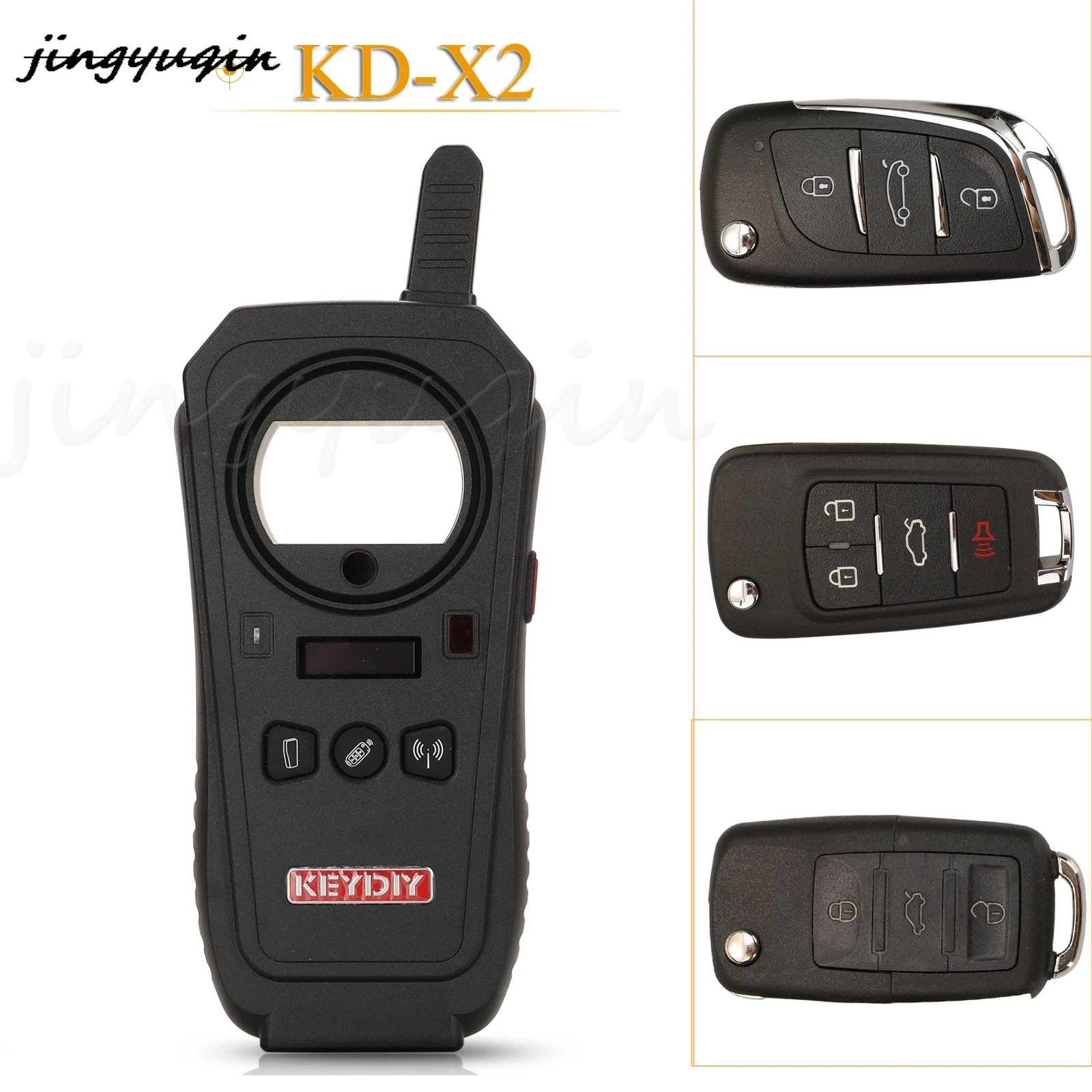 

jingyuqin KD-X2 Maker Unlocker Key Generator 96Bit 48 Transponder Chip Copier With Data Collector And NB/ZB Remote