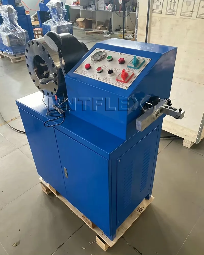 2 combined 1 Hose Fittings crimp Machine for Sale High Pressure Hydraulic Rubber Crimp Hose peeling skiving machine BNT50D