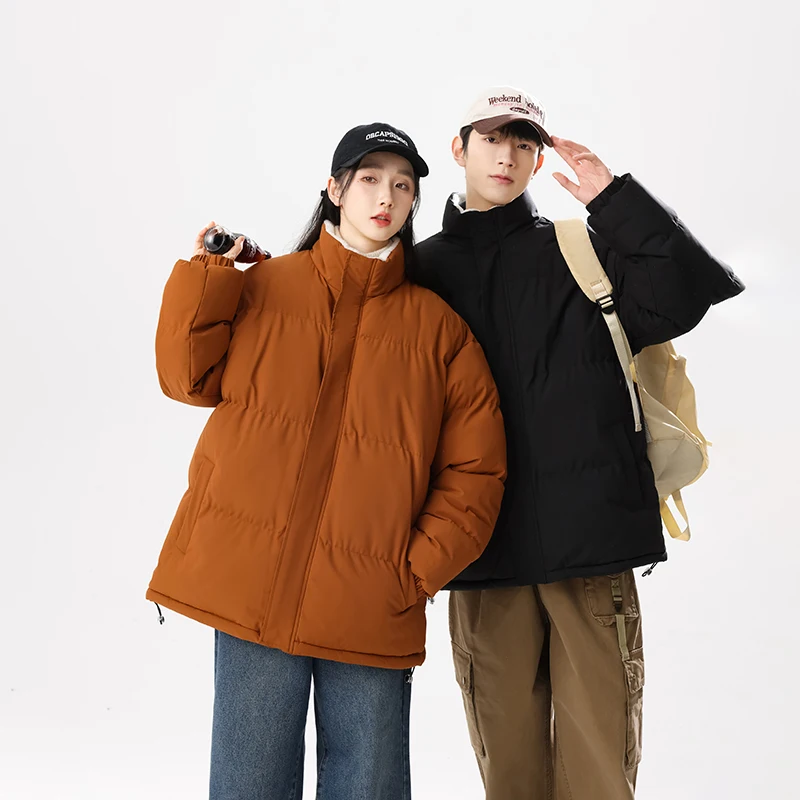 

Утепленная хлопковая куртка для подростков и детей: теплая зимняя верхняя одежда с воротником-стойкой