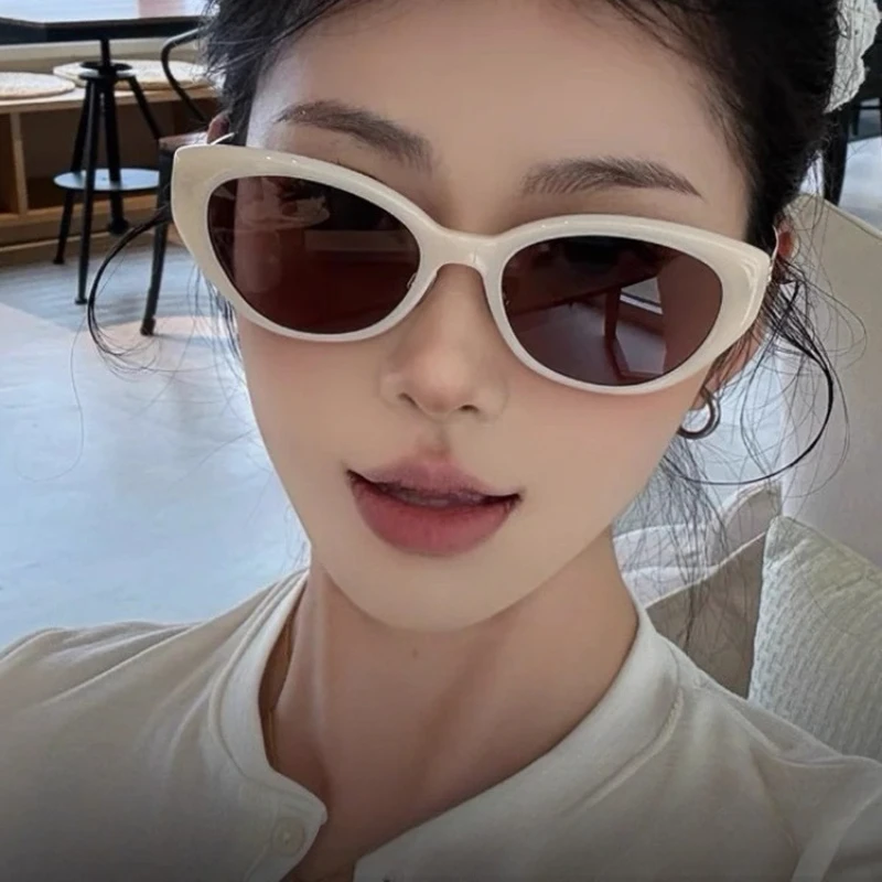 

Fashion Cat eye Style Exquisite Details Oval Acetate Sunglasses Women Classic Outdoor UV400 Protection Riding Driving Sunglass