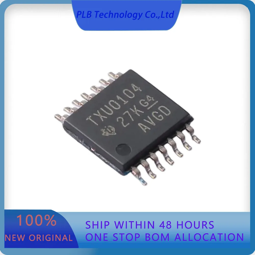 10PCS/LOT TXU0104PWR TXU0104  1.08V~5.5V 1 4 200Mbps 1.08V~5.5V TSSOP-14 Translators Level Shifters Original Stock