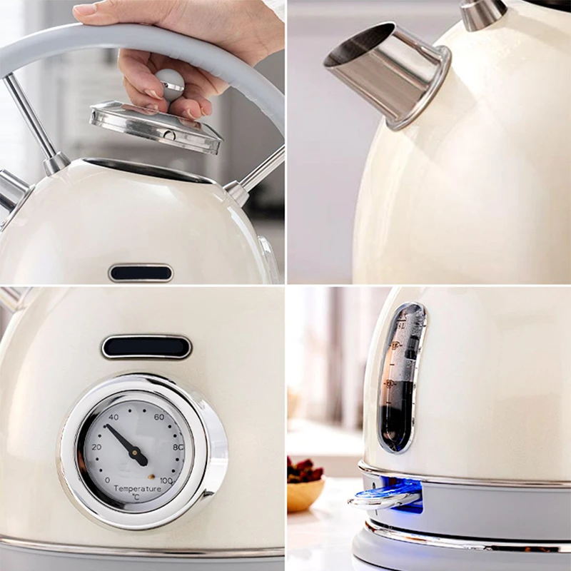 Long Spout Mouth Electric Kettle Stainless Steel Hot Water Temperature Control Meter Display Heating Boiler Pot Boiling Teapot