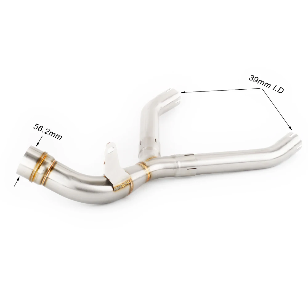 Für MOTO GUZZI V85TT 2019 2020 V85TT GUZZI V85TT Auspuff Motorrad Slip-On Mittelteil Auspuffrohr Auspuffanlage