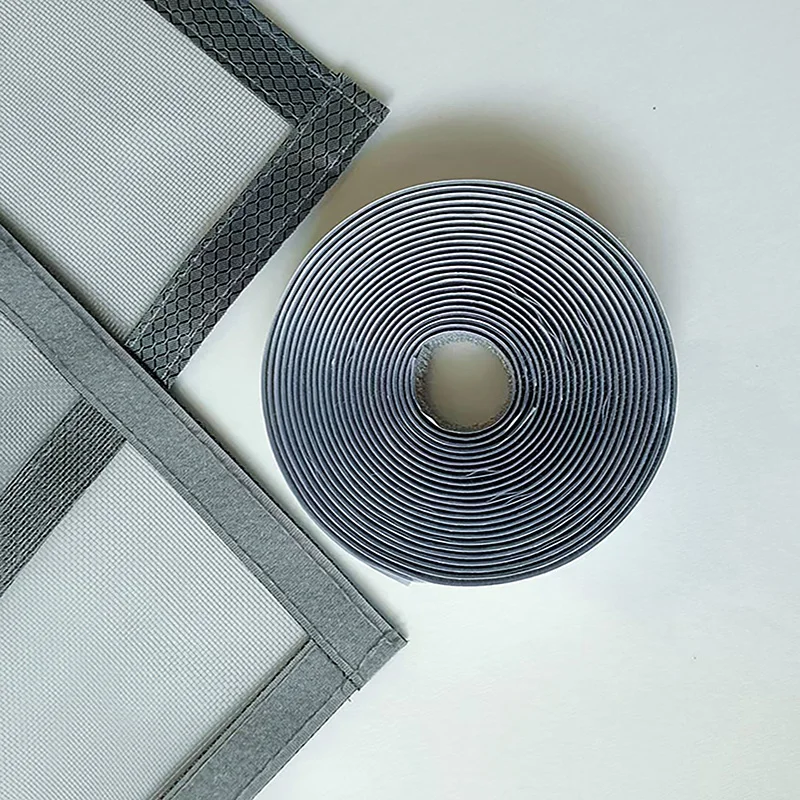 شبكة نافذة مغناطيسية رمادية مضادة للبعوض، شبكة نافذة مغناطيسية ذاتية اللصق، شبكة نافذة منزلية مثبتة ذاتيًا