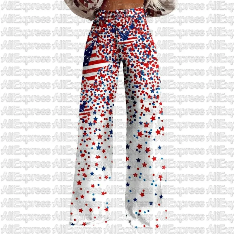 2026 Summer Hot Sale Celebrates 250th Anniversary of American Freedom and Independence Adult  Children Loose Patriotic Star Pant