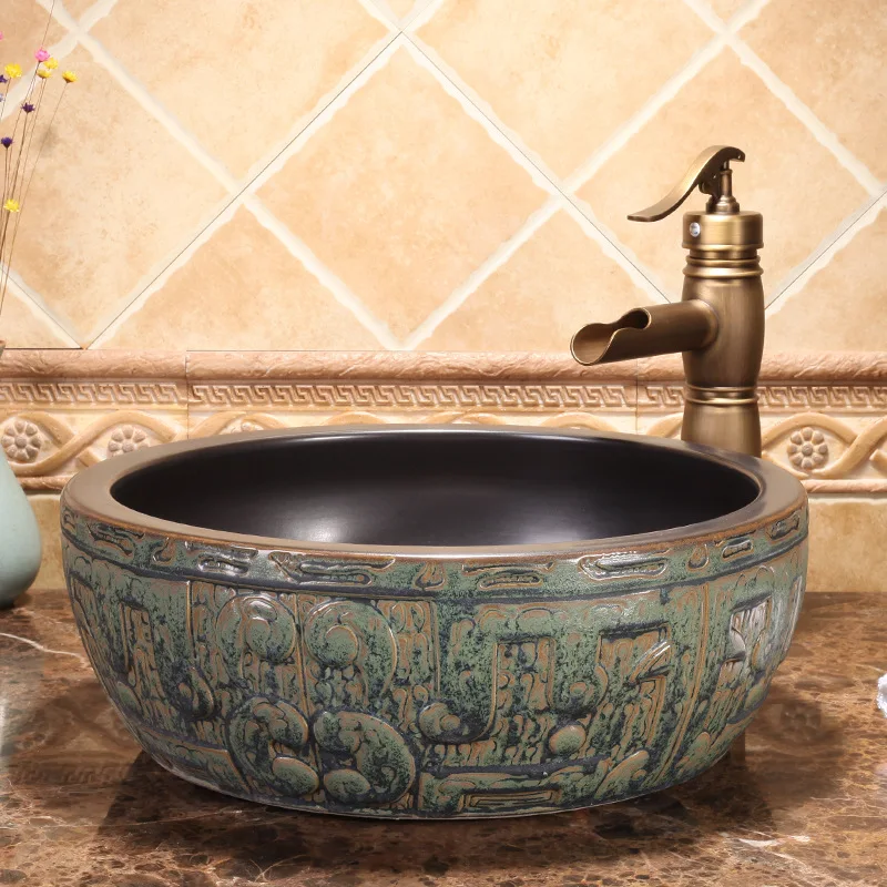 

Hotel Washbasin Ceramic Table Basin Bathroom Wash Basin Art Basin Home Bathroom Wash Basin