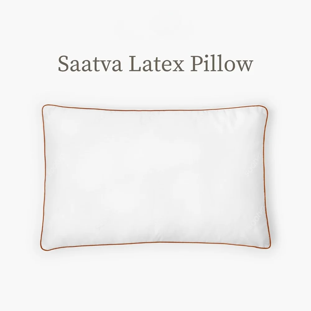 Latex Pillow, High Loft - Hypoallergenic Pillow with Shredded Latex Core - Breathable, Machine Washable Organic Cotton Cover