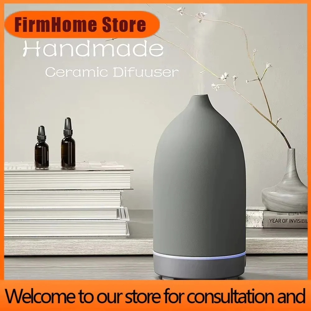FirmHome StoreHOMPP Ceramic Aromatherapy Diffuser Ultrasonic Essential Oil Humidifier Timed Air Freshener Machine For Office Hot