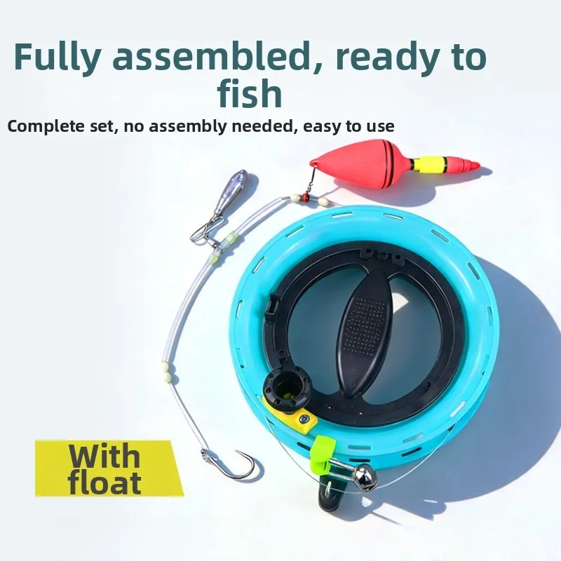 1PC Handline Fishing Reel Kit For Grouper Pre-Rigged 45m Line, Boat/Shore For Boat Fishing Pier Fishing And Raft Fishing