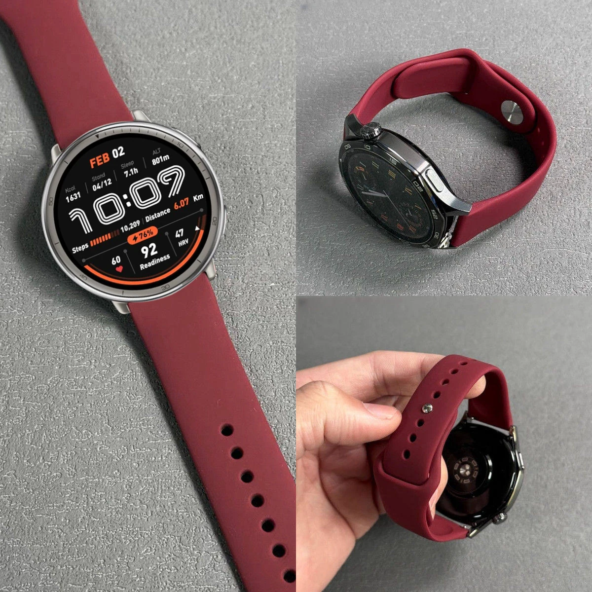 Silikonband für Amazfit Bip 6 5 Bip6 Strap Smart Watch Quick 22 mm atmungsaktives Handgelenk-Armband für Amazfit Bip6 Zubehör
