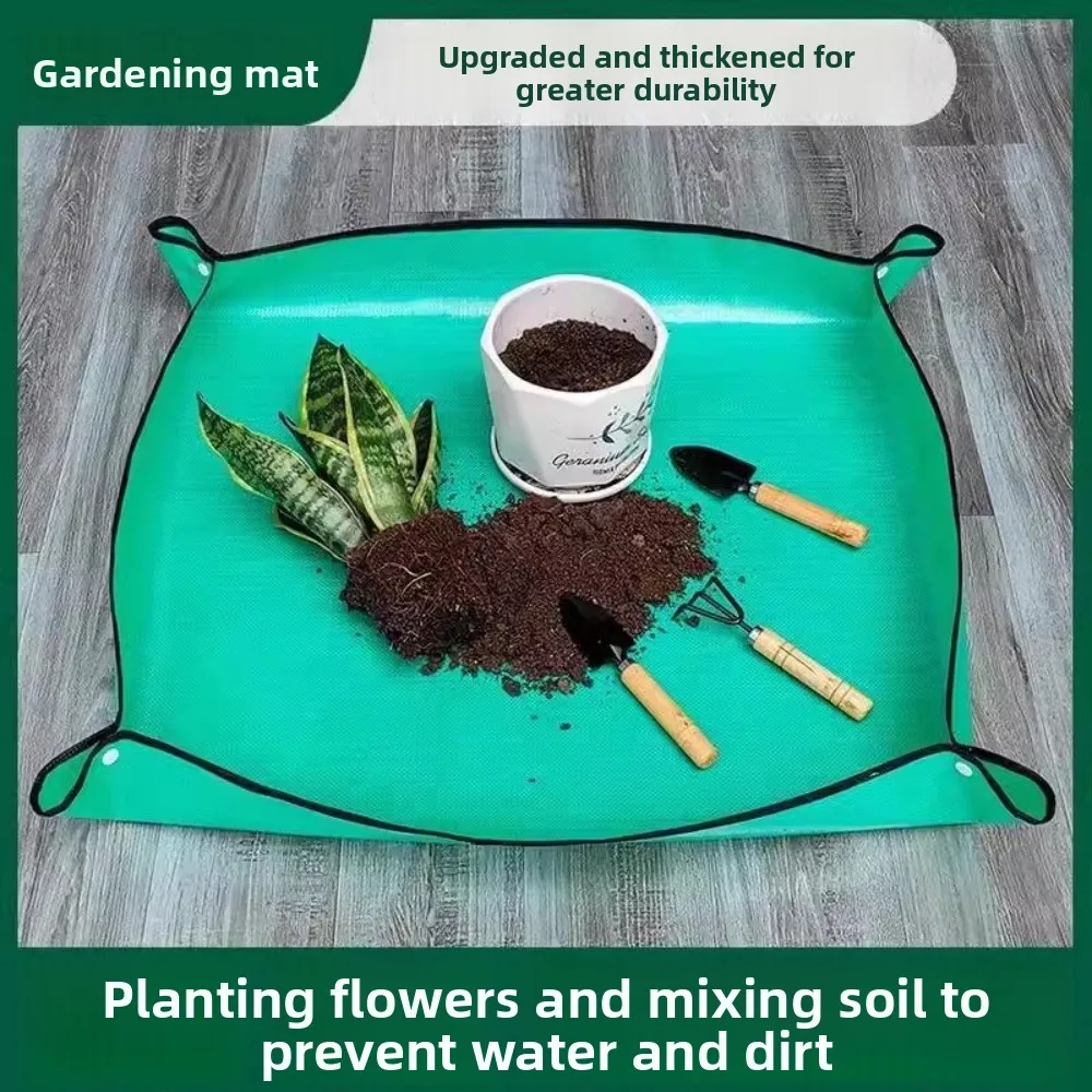 3Pce Gardening Foot Mat Replacement Mat Planting Flowers Plants Replacement Soil Potting Tools Gardening Supplies Waterproof Ma