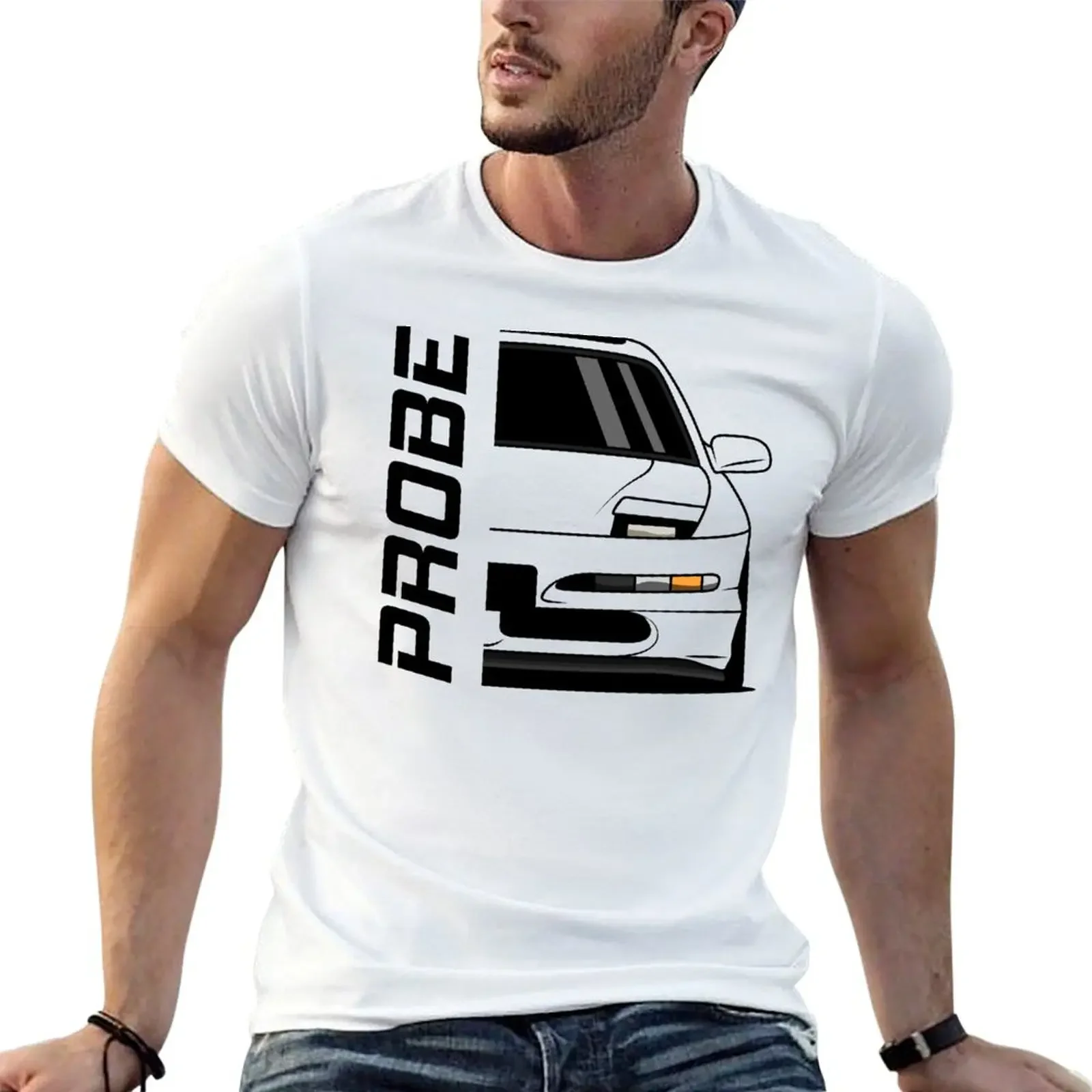 Front Racing Probe T-Shirt anime stuff vintage anime shirt plus size tops Short sleeve tee men