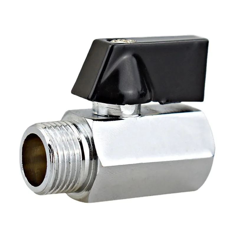 

Threaded Mini Brass Ball Valve BSP Male To Female Air Compressor Water Gas Oil Shut Off Valve