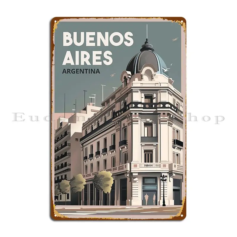 Винтажное путешествие искусство Буэнос-Айрес Аргентина металлический плакат пластина классический бар винтажный пещера дизайн жестяной знак плакат Винтажное путешествие искусство Буэнос-Айрес Аргентина металлический плакат пластина классический бар винтажный пещера дизайн жестяной знак плакат