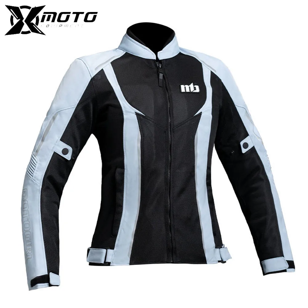 

Summer Women Wear Resistant Reflective Motocross Cycling Jacket Breathable Motorcycle Jacket CE Safety Certification Protector