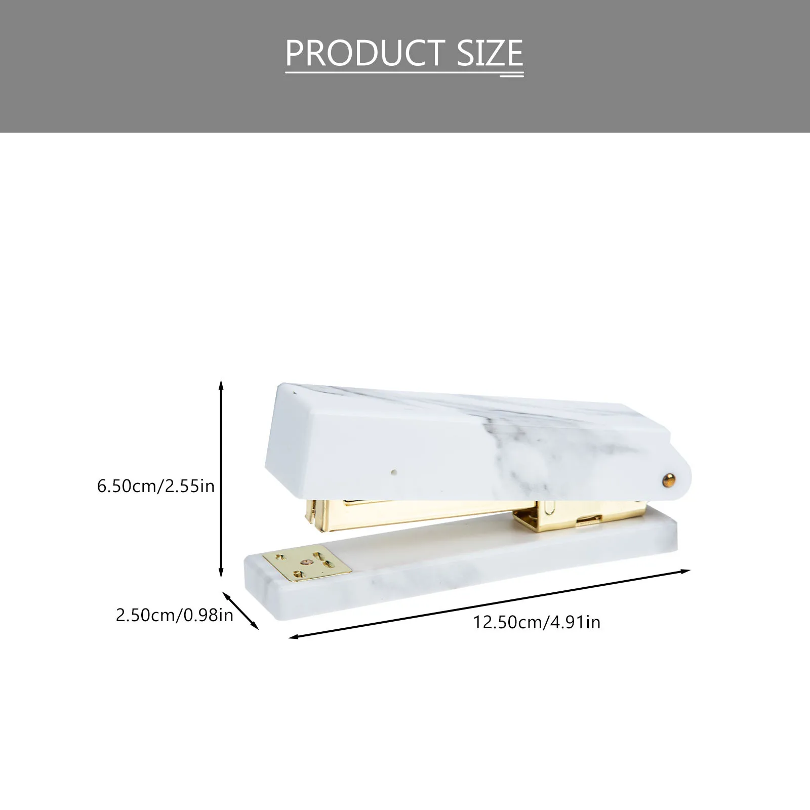 Golden Stapler Professional Office Accessory Compact Portable Desk Tool Exquisite Colorfast Home School Travel
