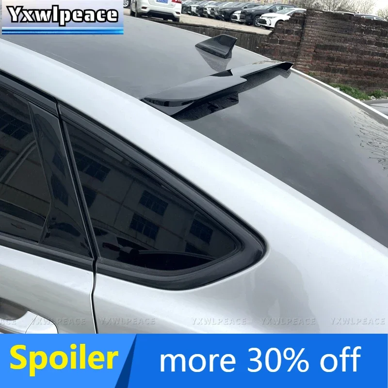 

Rear Window Roof Spoiler ABS Glossy Black Car Accessories For Ford Mondeo / Fusion New Models 2013 - 2017