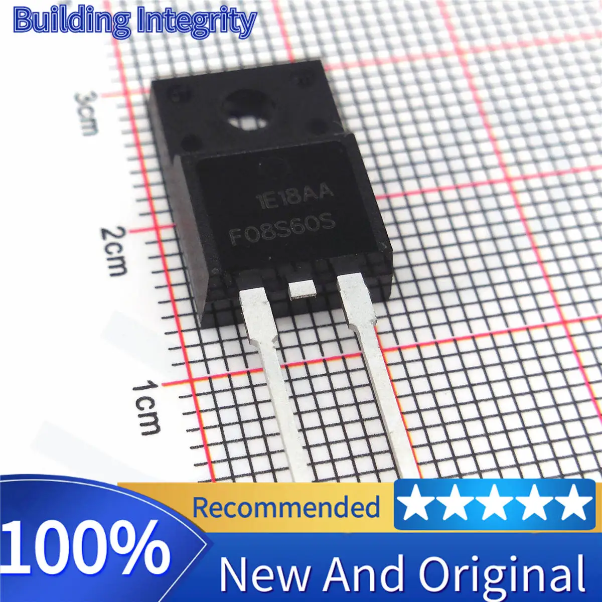 5PCS F08S60S FFPF08S60S TO-220-2 Fast recovery diode 8A 600V Fast delivery, reliable quality
