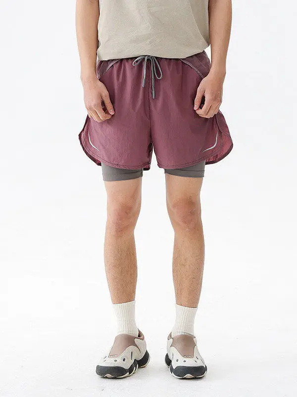 

Summer Sport Training Two-In-One Loose Men's Fitn Running orts Qui Dry Cool Feeling orts Youthful Energy Sle