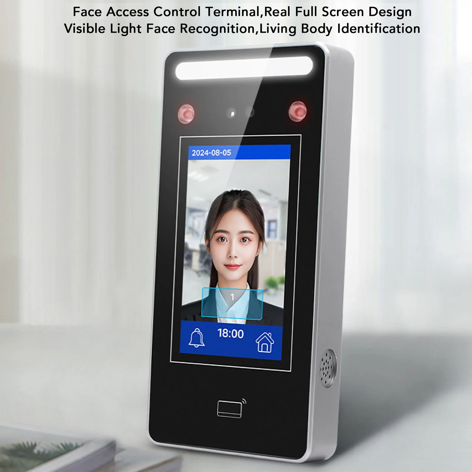 Binocular Face Attendance Machine Wide Dynamic Range Multiple Languages Face Recognition Access Control for Office Enterprise