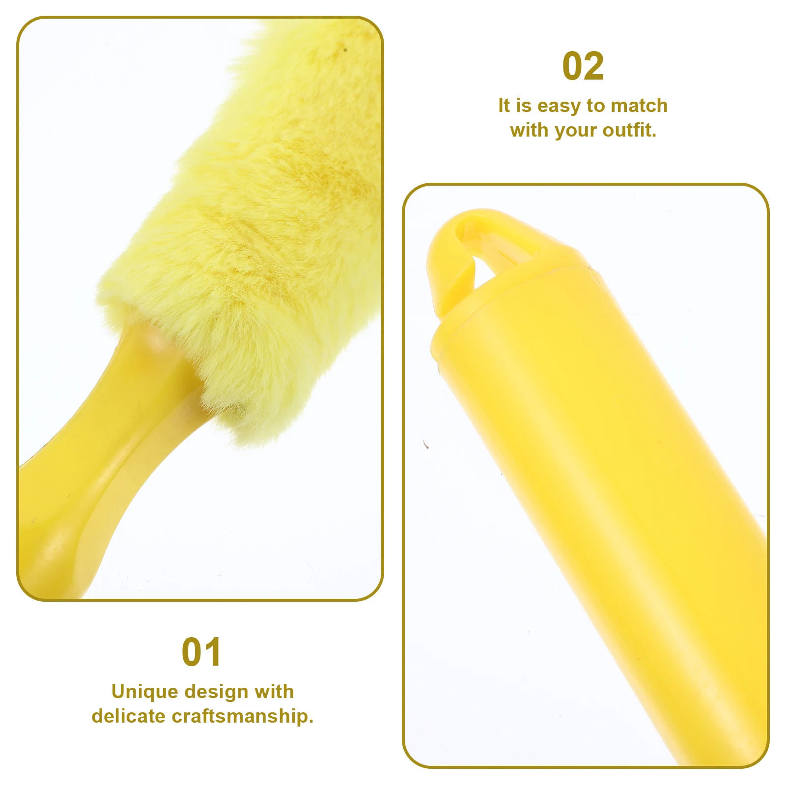 

2Pcs GuzhengCleaningBrushes SnowFluff ABS InstrumentDustRemoval MusicalKeyboardAccessory SmallSize