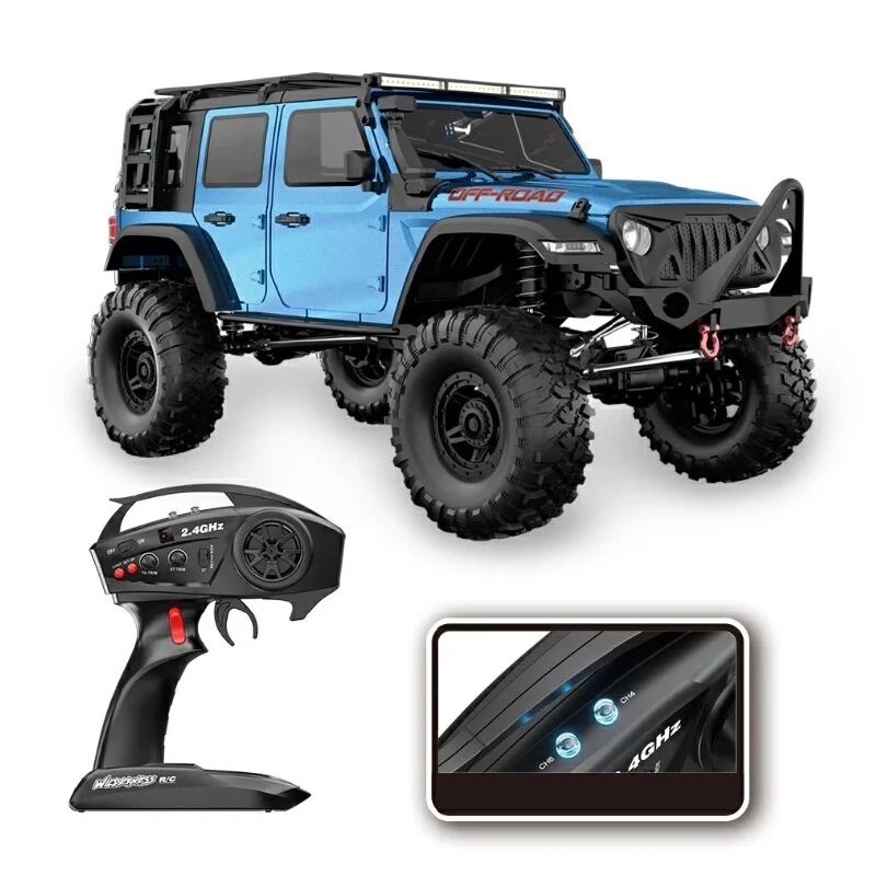 Full Scale 1:10 All Terrain Big Foot  Off-Road Four-Wheel Drive Climbing Car Electric Rc Remote Control Car Simulation Model Boy