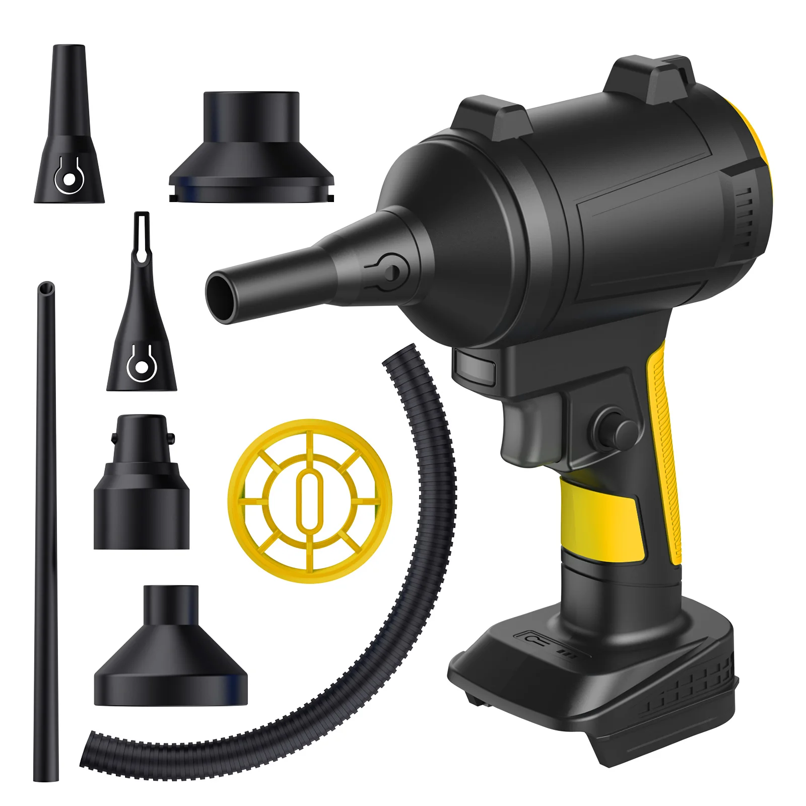 Brushless Cordless Air Blower For DEWALT 18V Battery 300M/s Portable Electric Handheld Leaf Turbo Blower Dust Blowing Tool