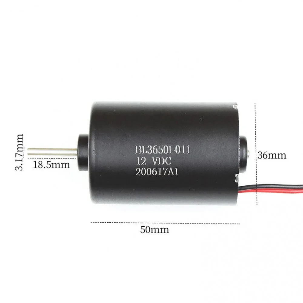 BL3650 DC Brushless Motor Double Ball Bearing DC12V 7000 RPM Built-in Drive Brushless Motor