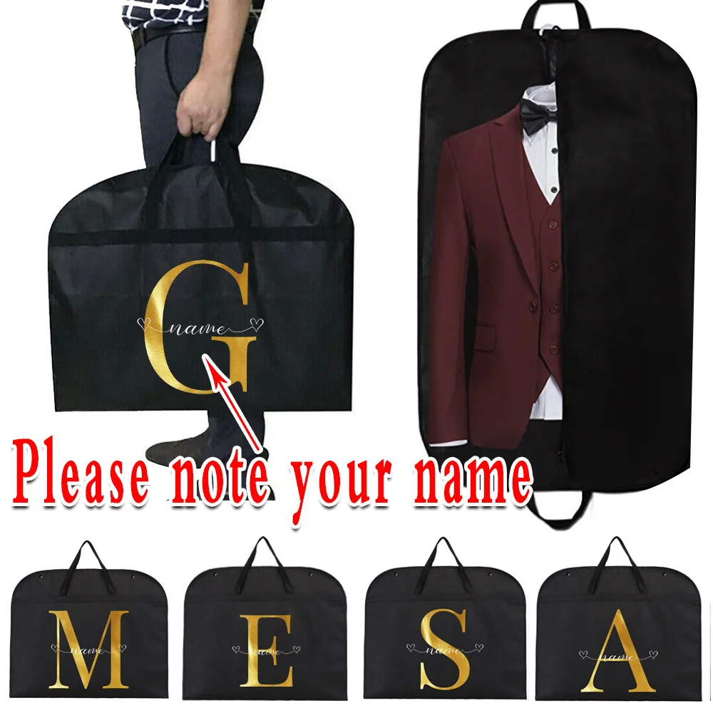 

Fashionable Custom Black Dust Cover Waterproof Jacket Suit Dress Storage Protective Cover Zipper Dust Cover Storage Bag