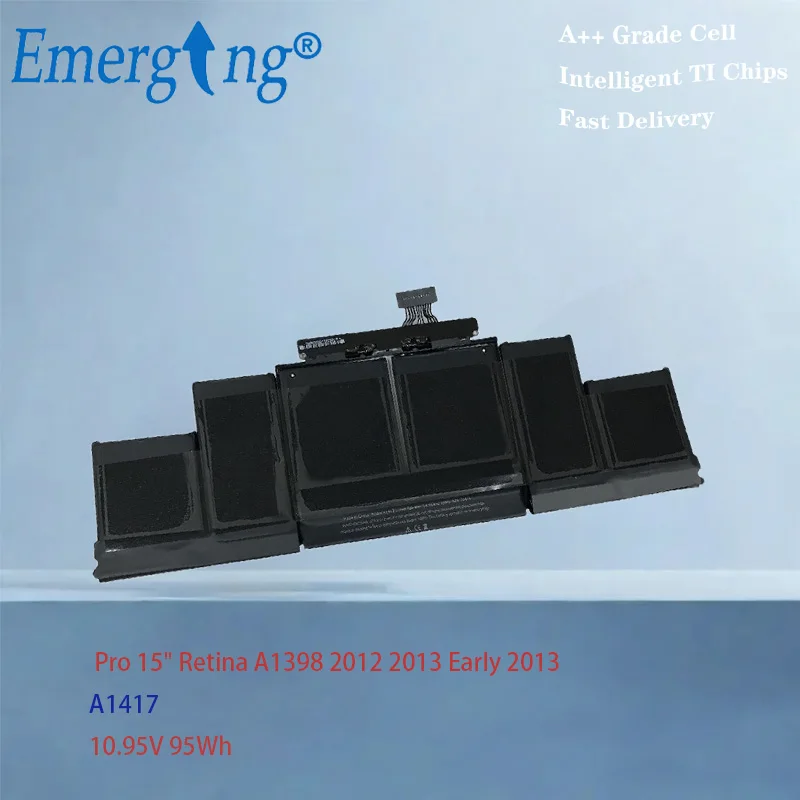 

A1417 Laptop Battery For Apple MacBook Pro A1398 15" 2012 Early 2013 Retina MD831LL/A 10.95V 95Wh