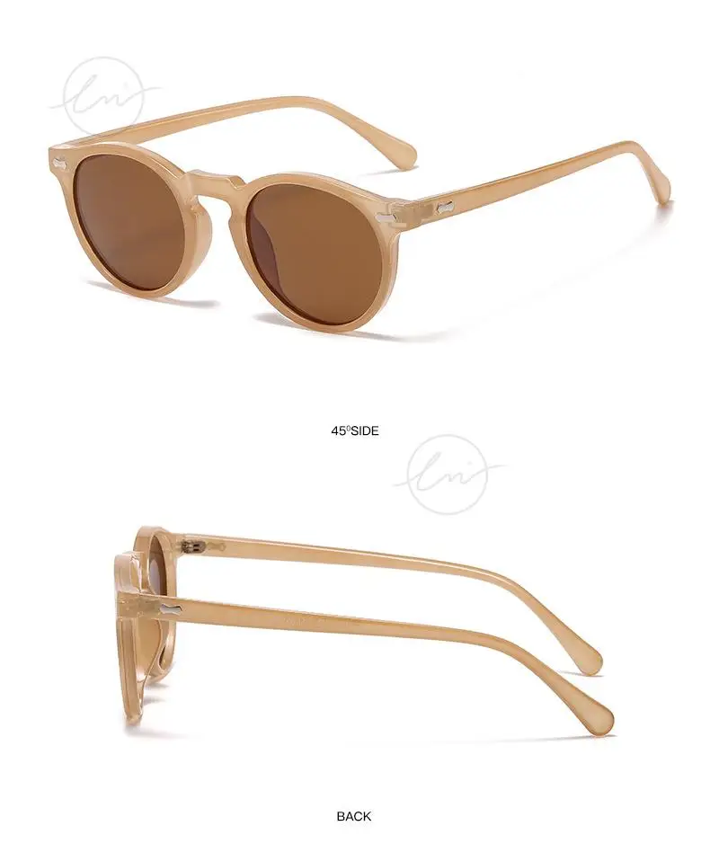 LM Klassische Runde Polarisierte Sonnenbrille Frauen Männer Tee Objektiv Outdoor Driving Shades Vintage Sonnenbrille Unisex UV400 Gafas De Sol – Detail 29