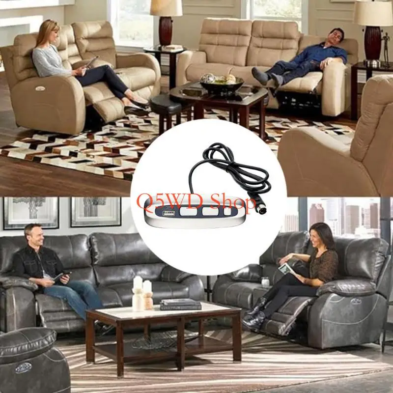 Q5WD Motorized Lift Chair Double Charging Interfaces 5 Button Controllers for House U