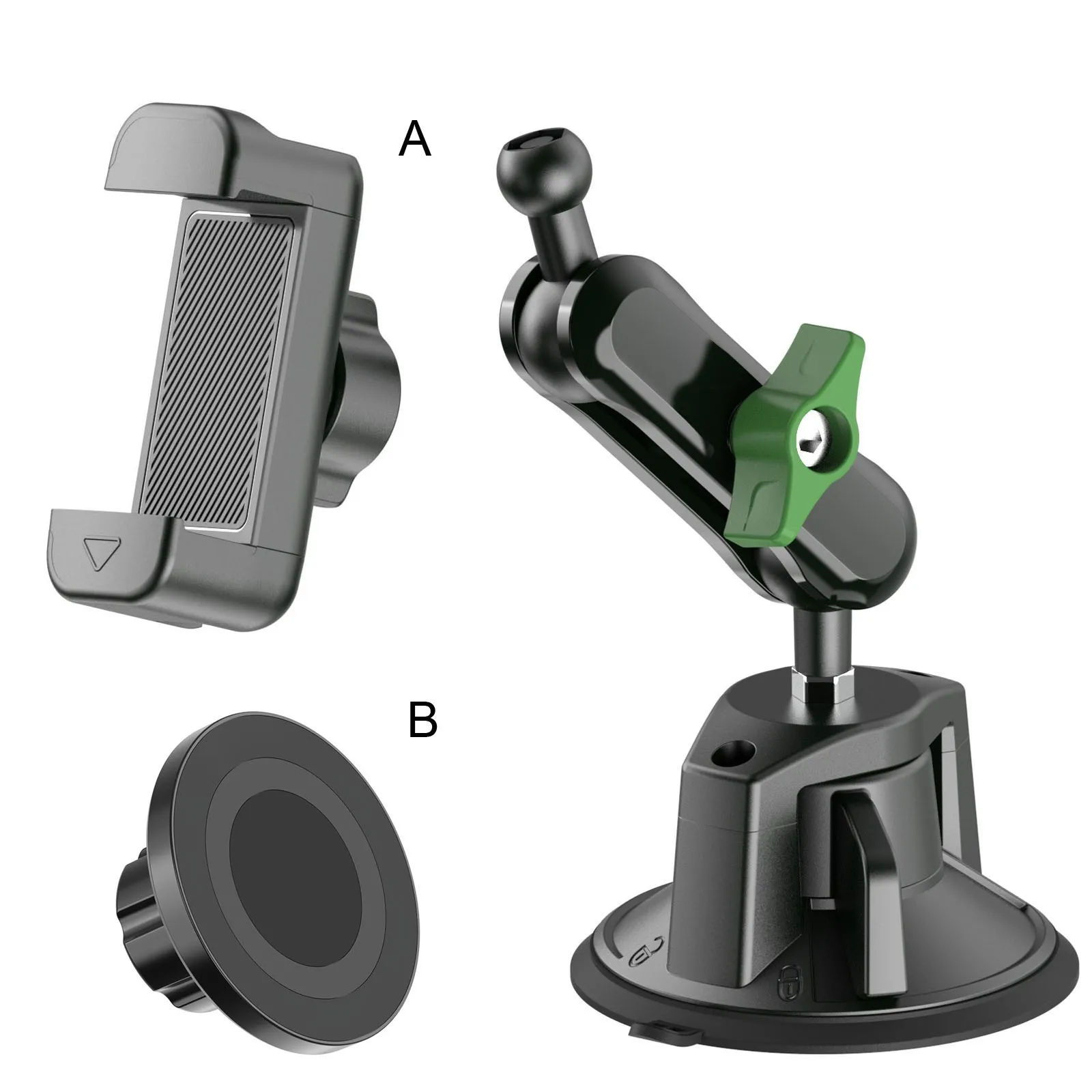 

Auto Magnetic Cell Phone Holder Vacuum Suction Magnetic Car Phone Holder 360 Rotation Auto Navigation Support For Rv Truck
