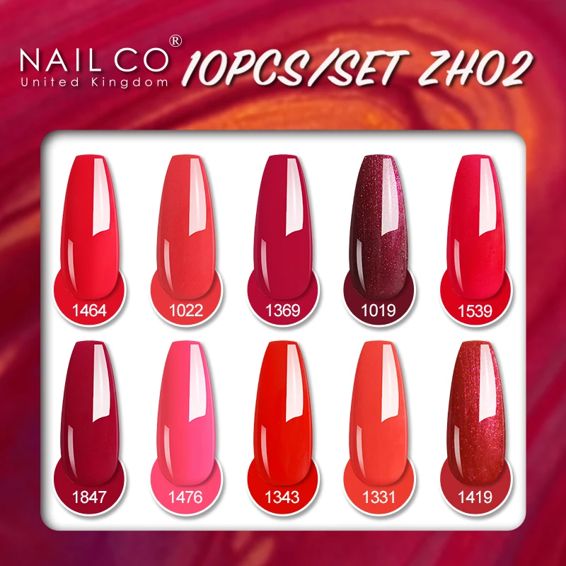 NAILCO 15ml 10pcs/Set Gel Polish Set All For Manicure Semi Permanent Vernis UV LED Gel Varnish Soak Off Nail Art Gel Nail Polish