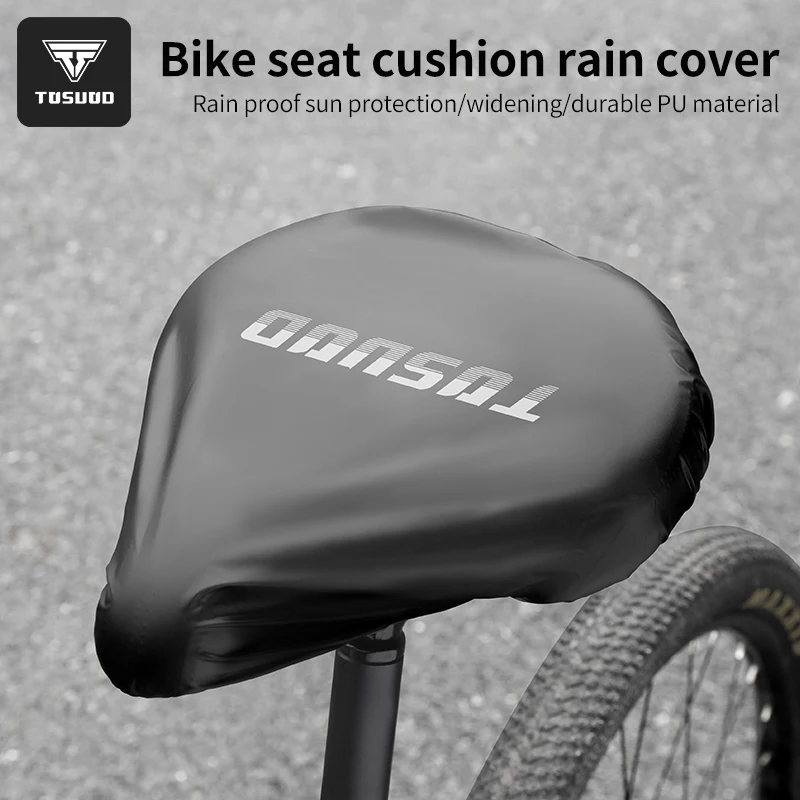 TOSUOD Sarung Jok Sepeda Universal - Pelindung Hujan Anti Air Lepas Cepat untuk Jok Sepeda Jalan & MTB, Aksesori Pelindung Bantalan